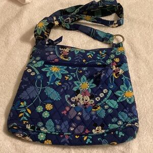 Vera Bradley Blue and Yellow Floral Crossbody Bag